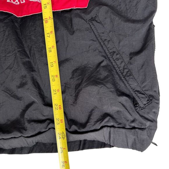 Vtg Spalding Ski Jacket Men's Medium Red White Black Colorblock Winter Hood Coat - Picture 13 of 16